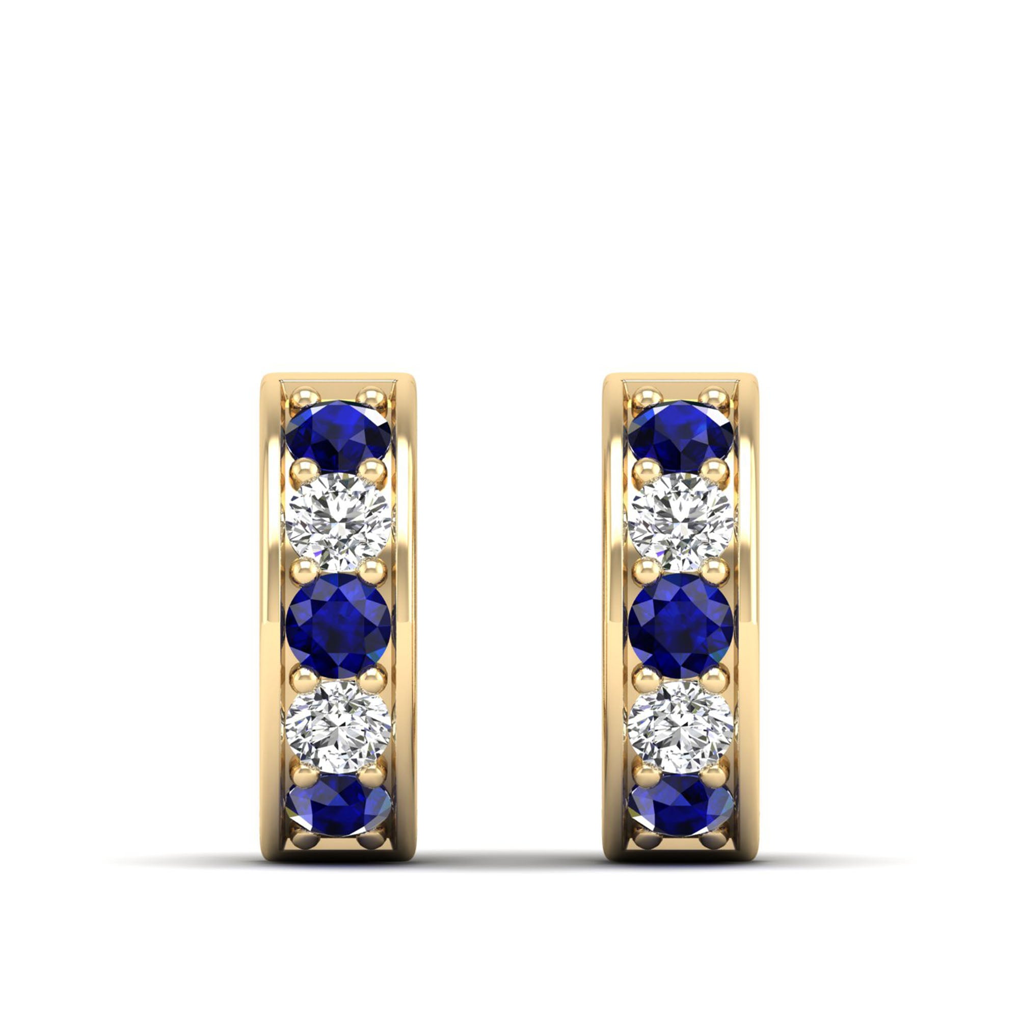 14K Yellow Gold - Sapphire