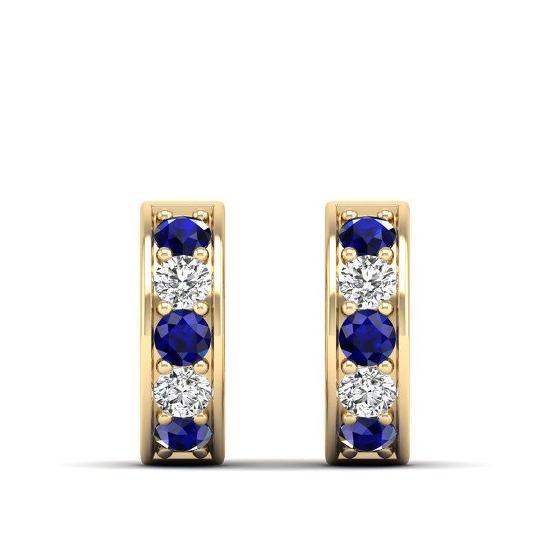 14K Yellow Gold - Sapphire