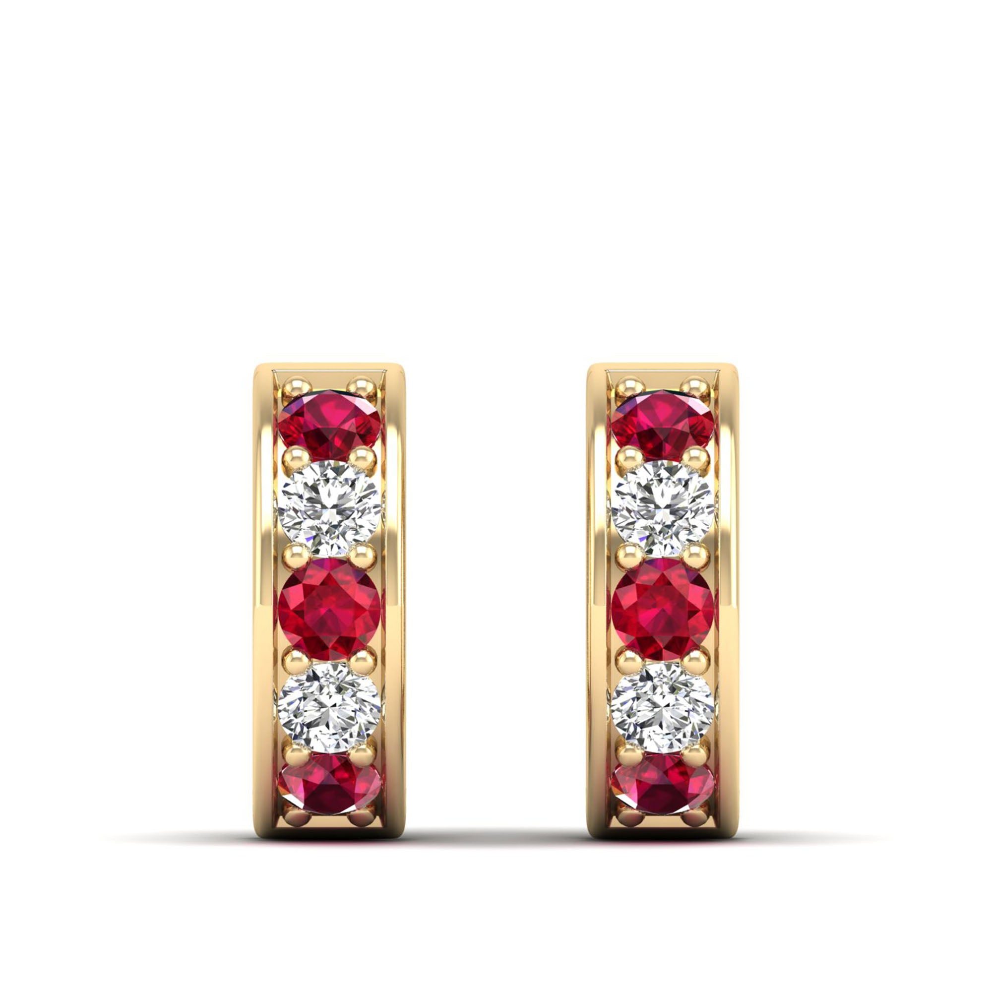 14K Yellow Gold - Ruby
