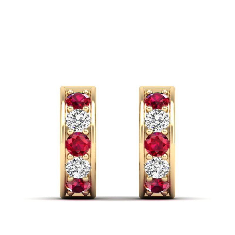 14K Yellow Gold - Ruby