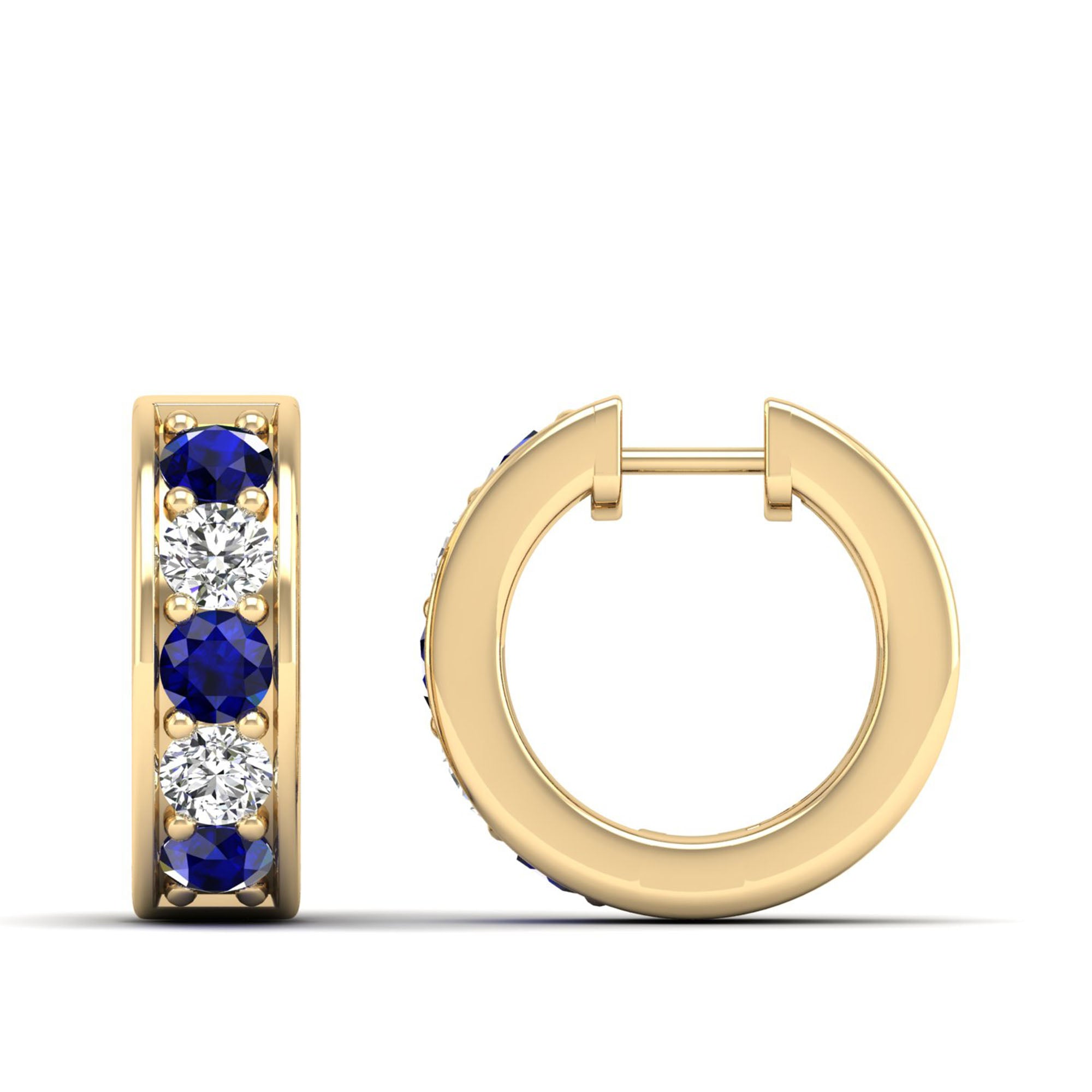 14K Yellow Gold - Sapphire