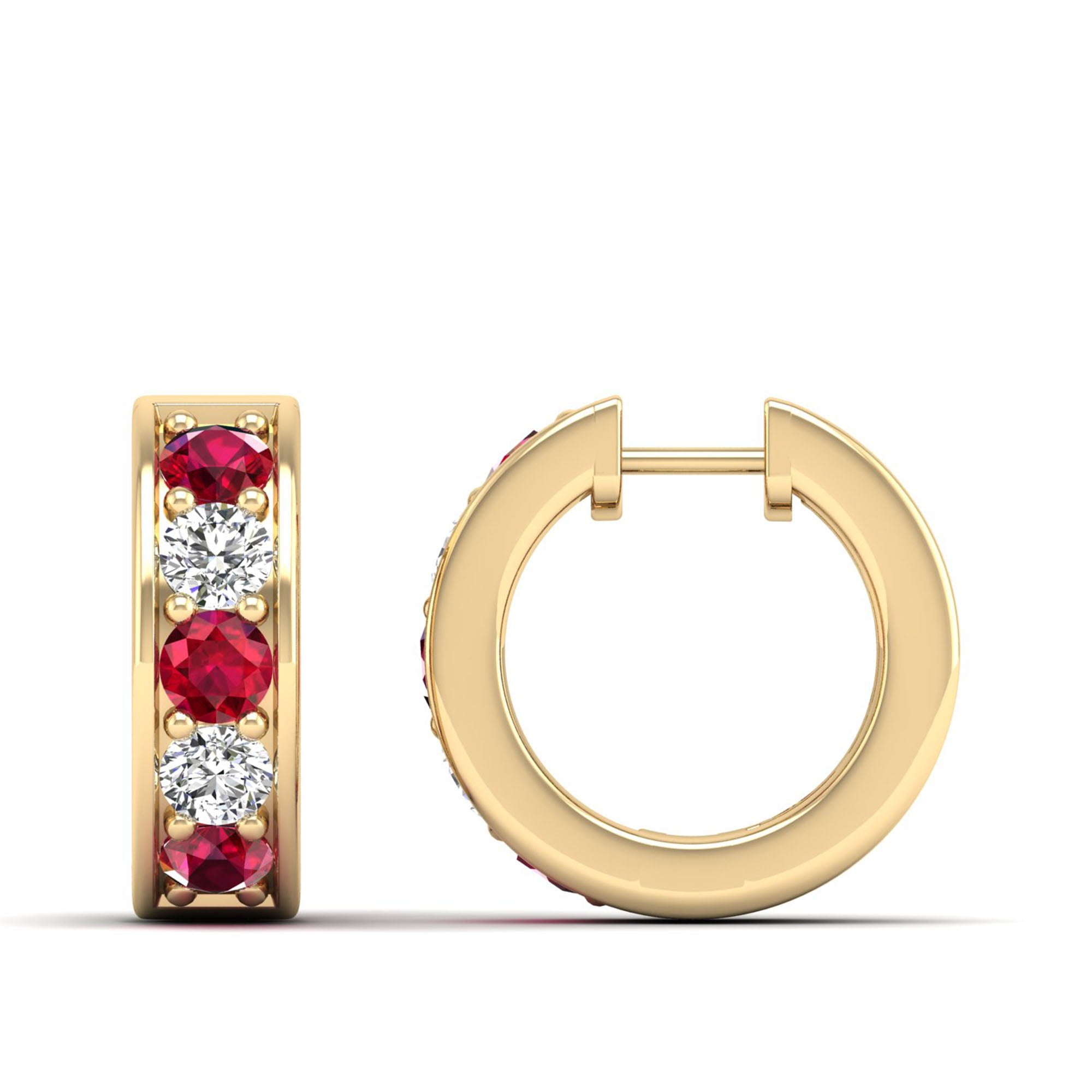 14K Yellow Gold - Ruby