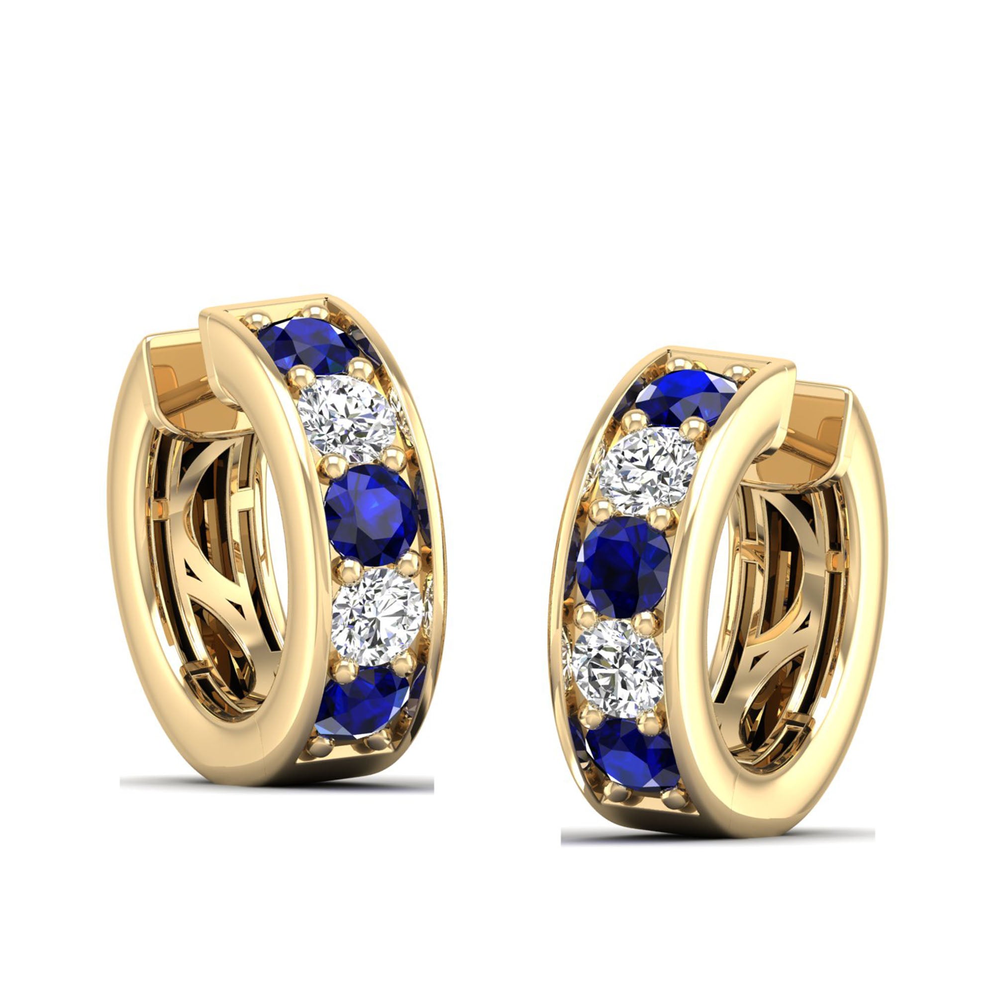 14K Yellow Gold - Sapphire