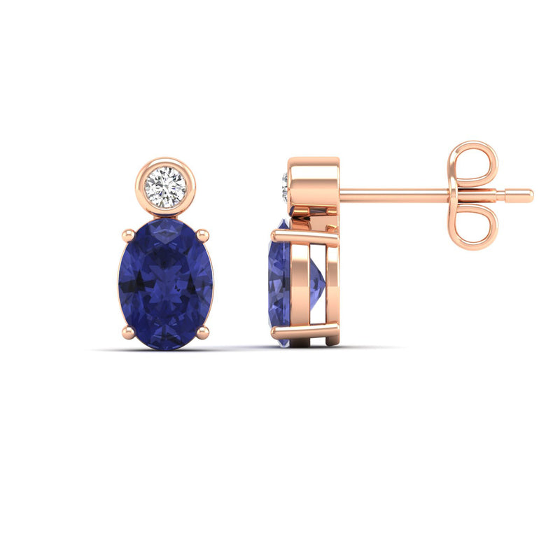 14K Rose Gold - Tanzanite