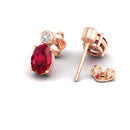 14K Rose Gold - Ruby