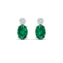 14K White Gold - Emerald