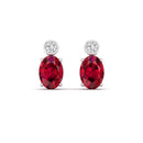 14K White Gold - Ruby
