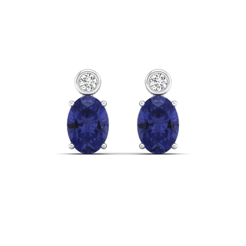 14K White Gold - Tanzanite