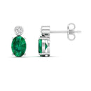 14K White Gold - Emerald