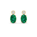 14K Yellow Gold - Emerald