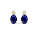 14K Yellow Gold - Sapphire