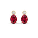 14K Yellow Gold - Ruby