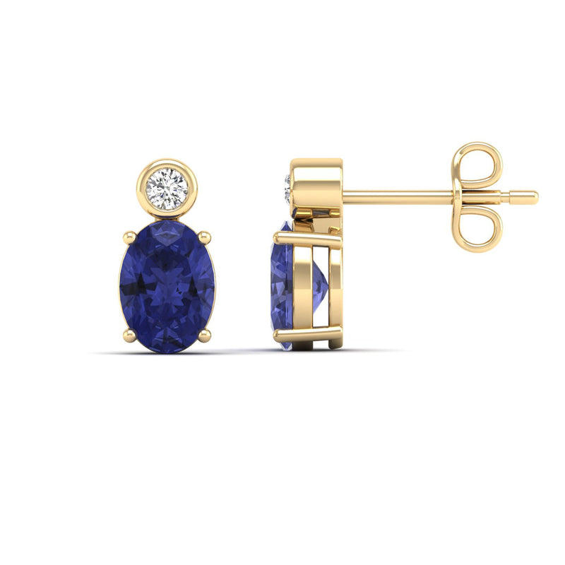 14K Yellow Gold - Tanzanite