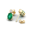 14K Yellow Gold - Emerald