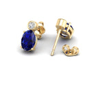 14K Yellow Gold - Sapphire