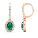 14K Rose Gold - Emerald