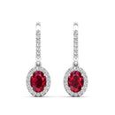 14K White Gold - Ruby