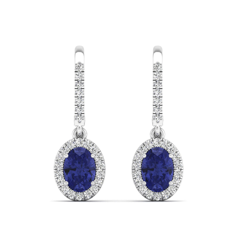 14K White Gold - Tanzanite