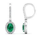 14K White Gold - Emerald
