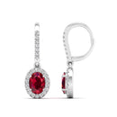 14K White Gold - Ruby