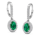 14K White Gold - Emerald
