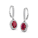 14K White Gold - Ruby