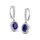 14K White Gold - Sapphire