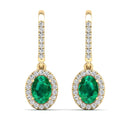 14K Yellow Gold - Emerald