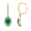 14K Yellow Gold - Emerald