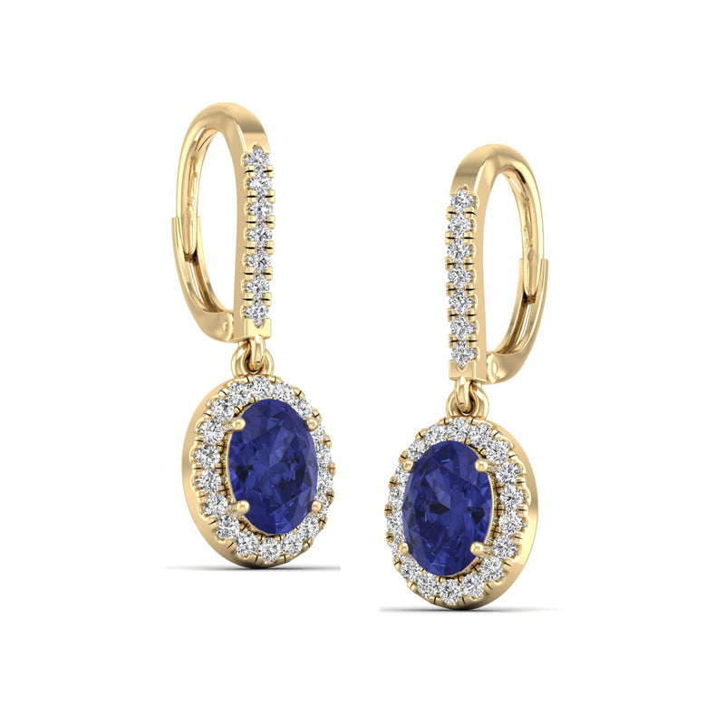 14K Yellow Gold - Tanzanite