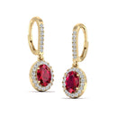14K Yellow Gold - Ruby