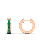 14K Rose Gold - Emerald