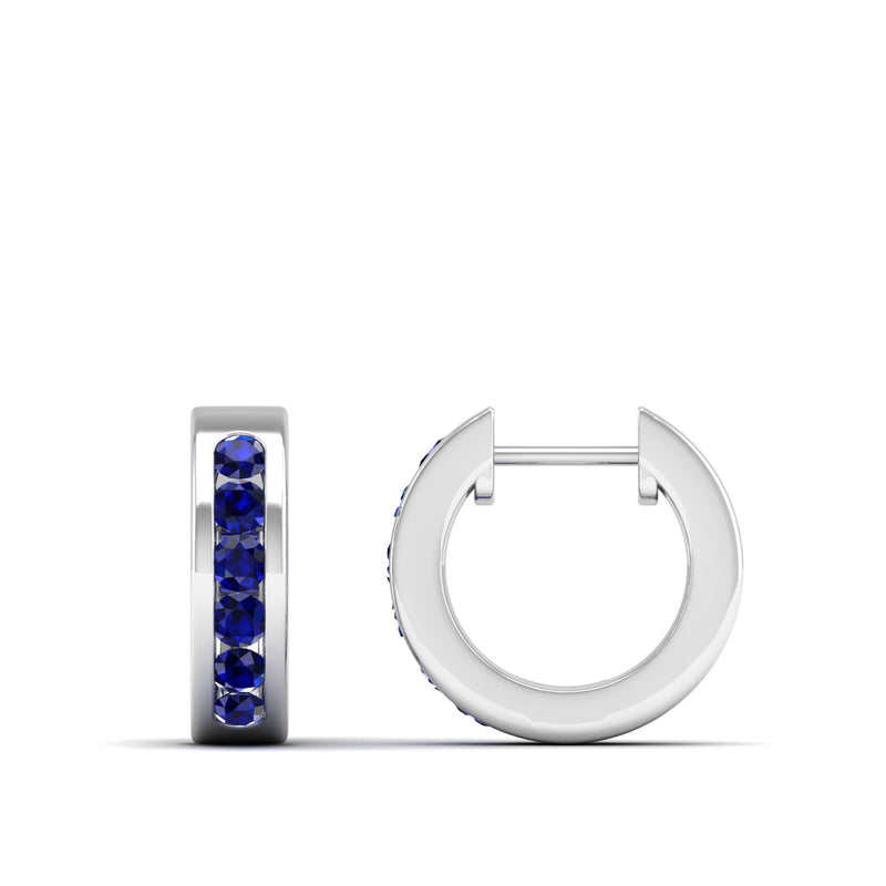 14K White Gold - Sapphire