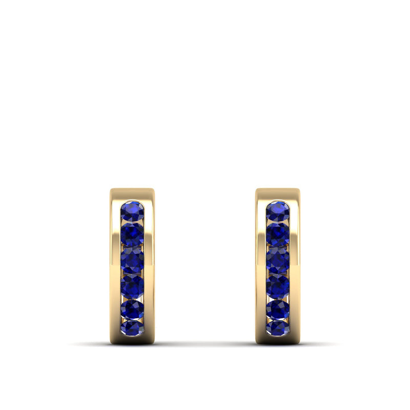 14K Yellow Gold - Sapphire