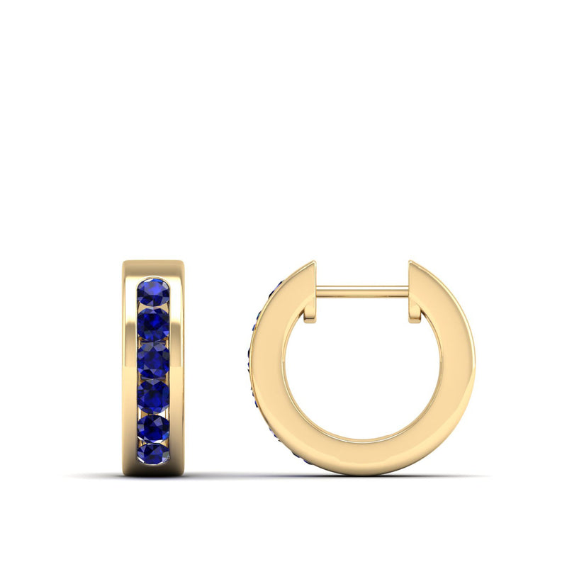 14K Yellow Gold - Sapphire
