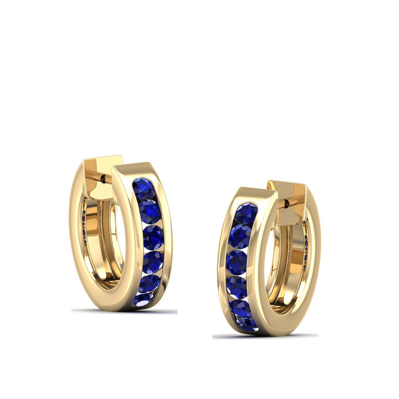 14K Yellow Gold - Sapphire