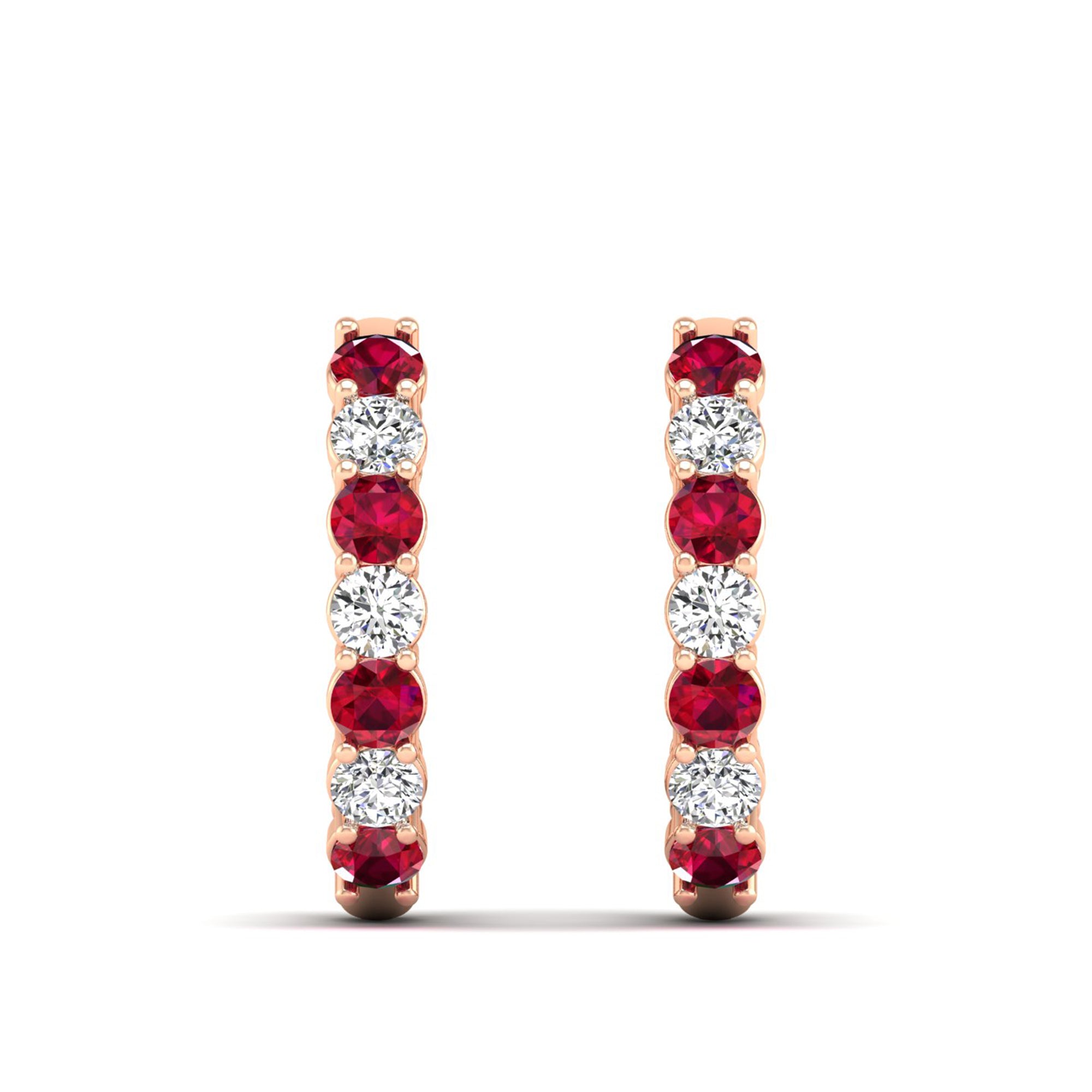14K Rose Gold - Ruby