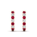 14K Rose Gold - Ruby