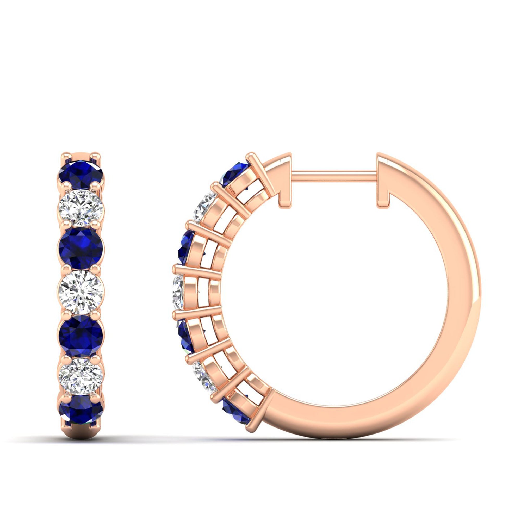 14K Rose Gold - Sapphire