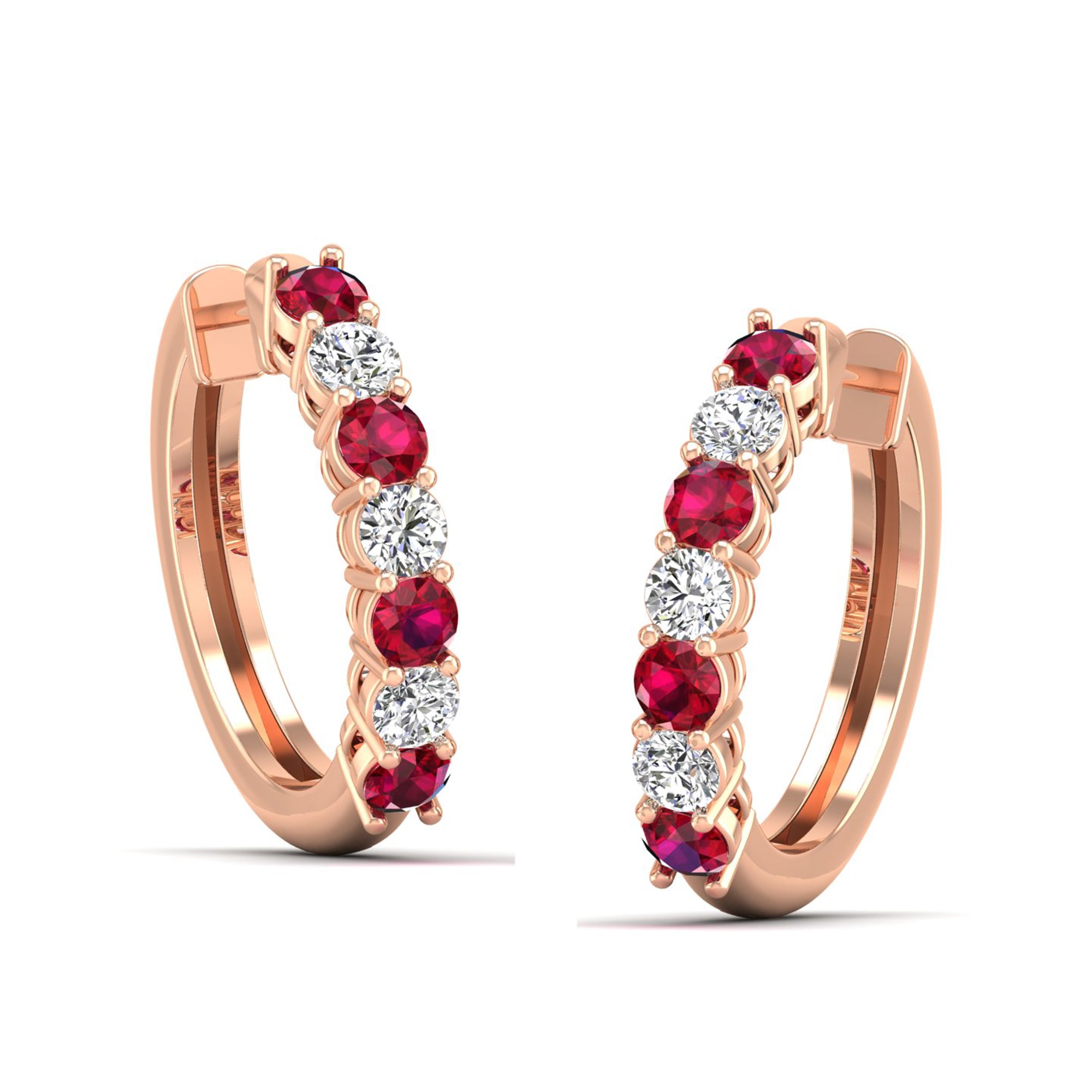14K Rose Gold - Ruby