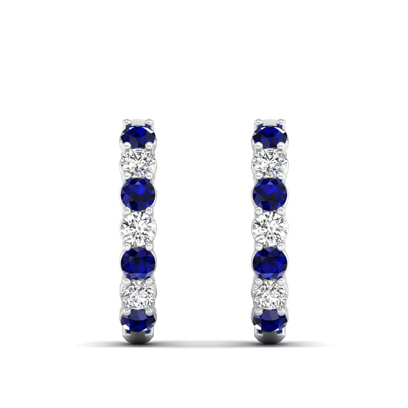 14K White Gold - Sapphire