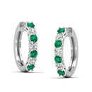 14K White Gold - Emerald