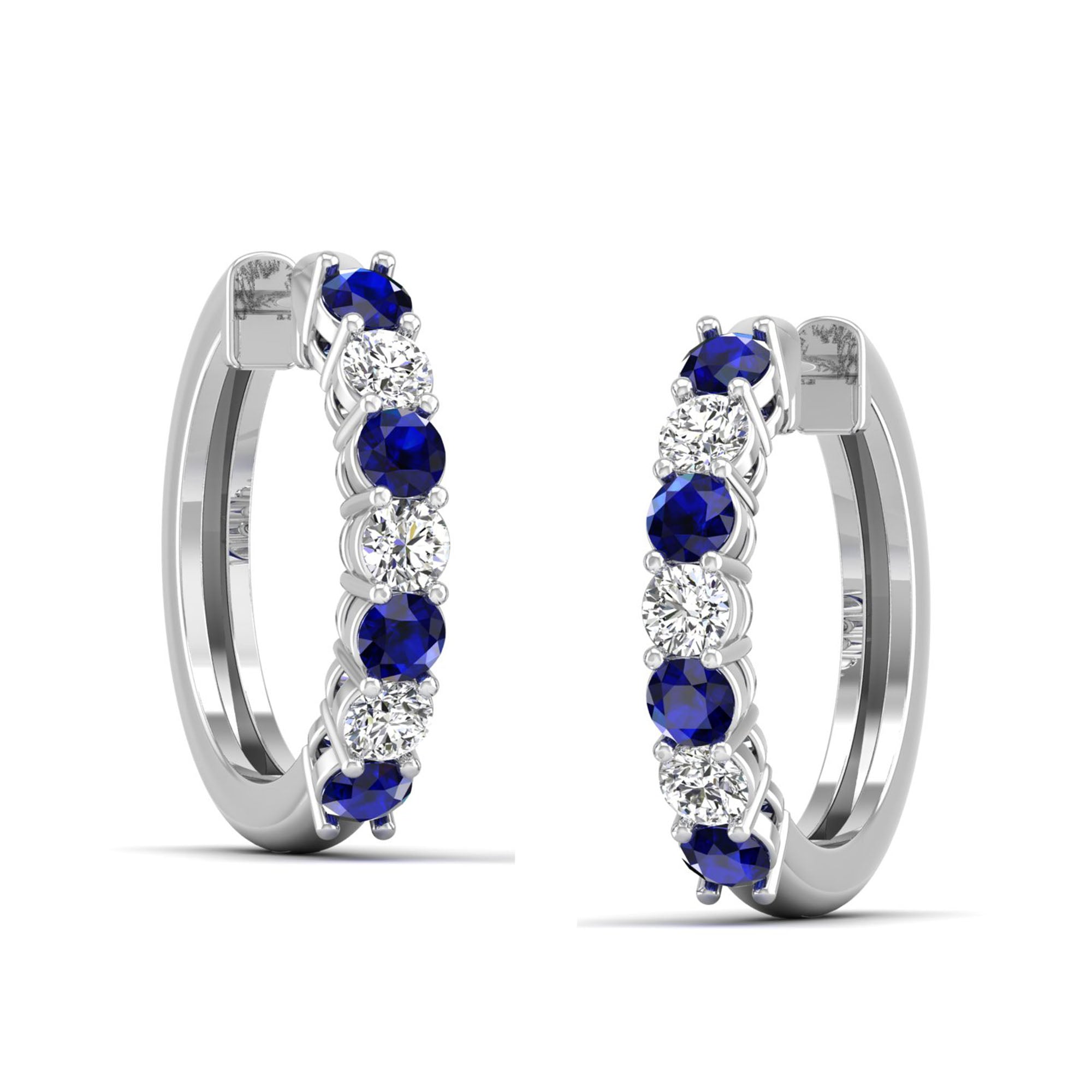14K White Gold - Sapphire