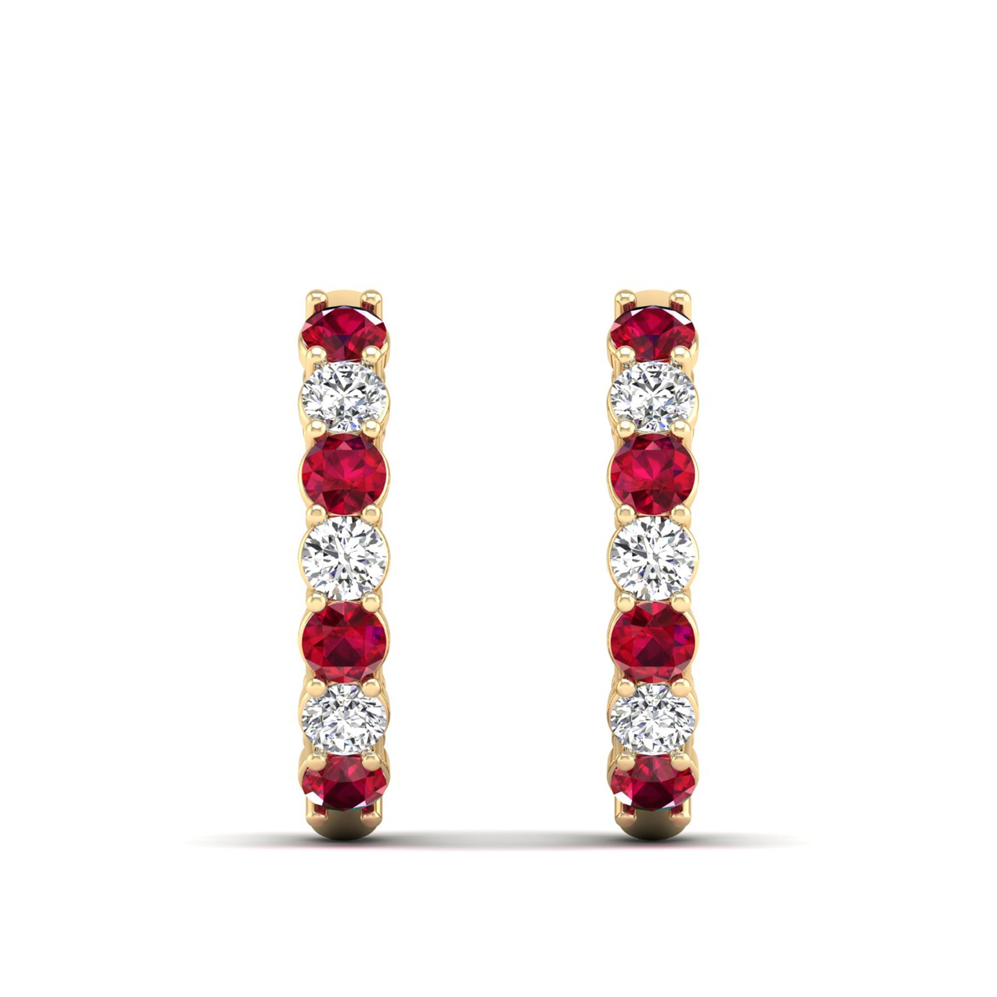 14K Yellow Gold - Ruby