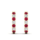 14K Yellow Gold - Ruby