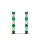 14K Yellow Gold - Emerald