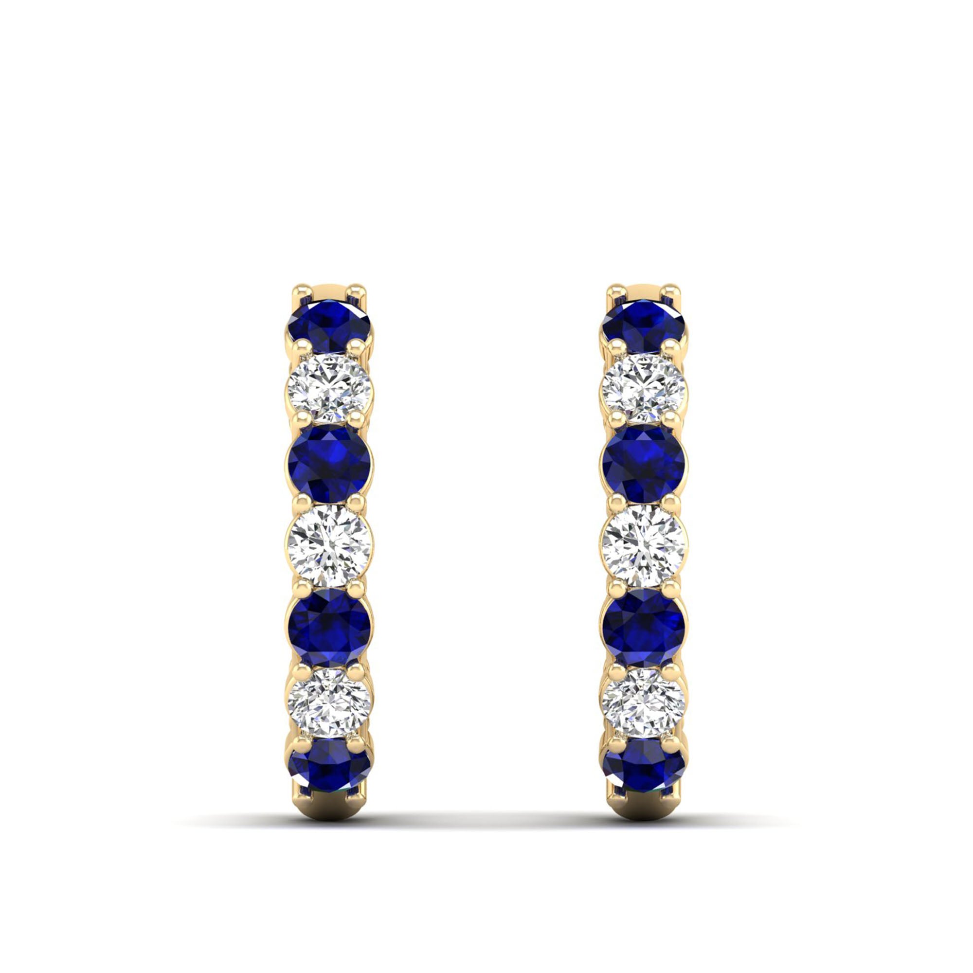 14K Yellow Gold - Sapphire