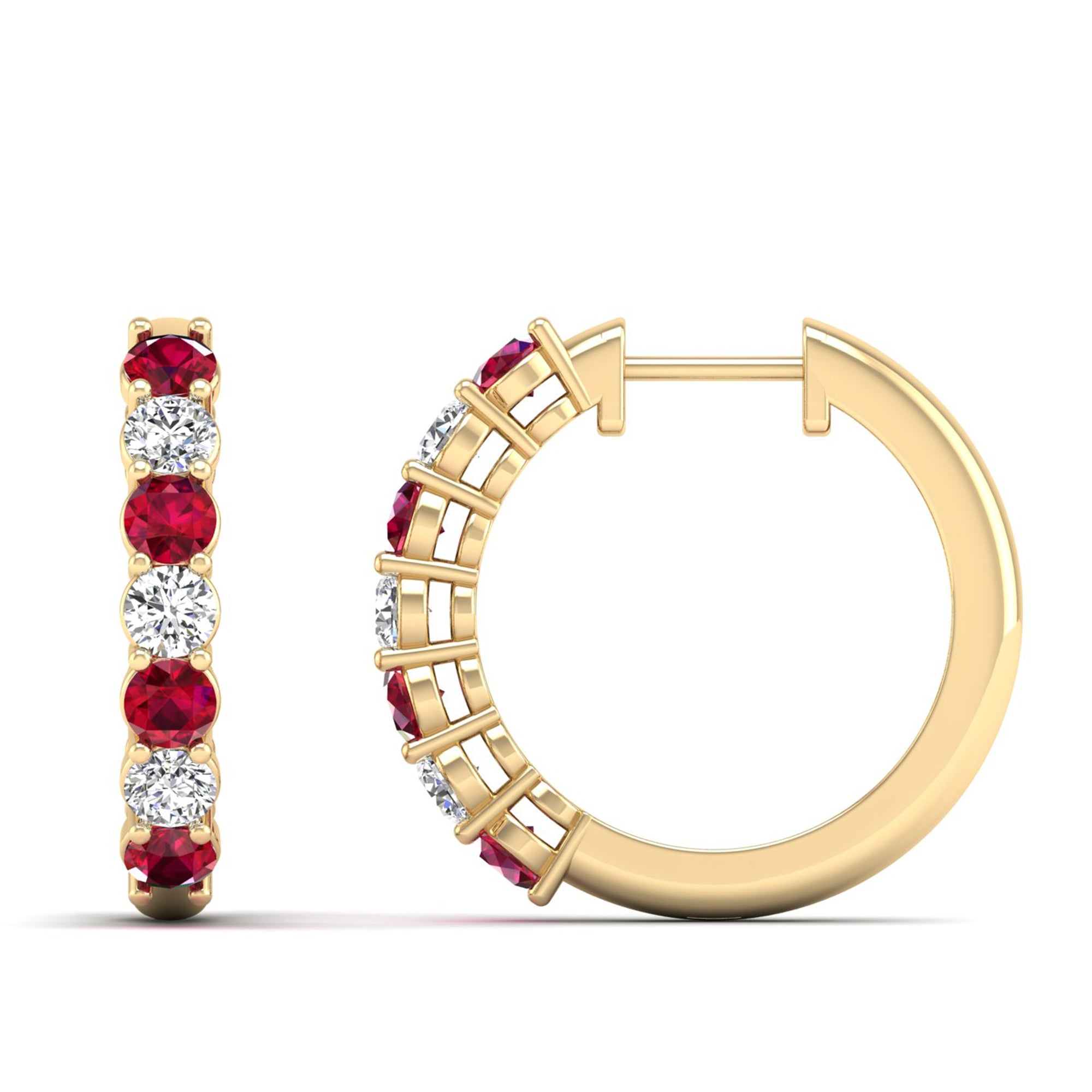14K Yellow Gold - Ruby