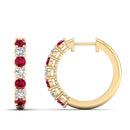 14K Yellow Gold - Ruby