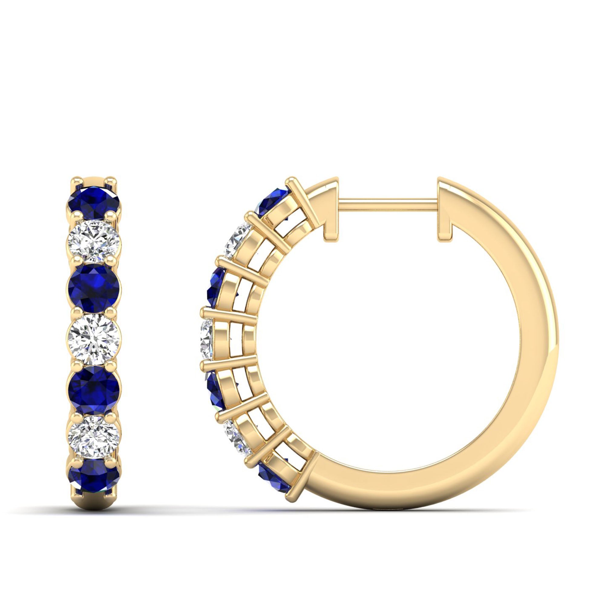 14K Yellow Gold - Sapphire